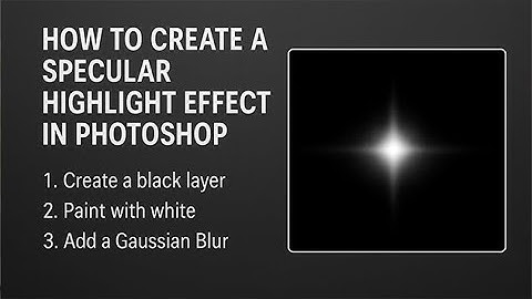 How To Create a Stunning Specular Highlight Effect in Photoshop | Class 132 | #PhotoshopTutorial