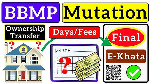 ಬಿಬಿಎಂಪಿ ಆಸ್ತಿ ಮುಟೇಷನ್ | BBMP Property Mutation | BBMP E khata | Vishnu Murki