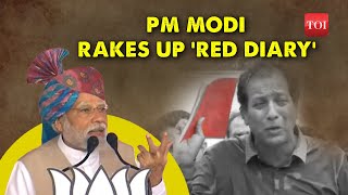 ‘RED diary has BLACK deeds’: PM Narendra Modi targets Ashok Gehlot Govt | Rajasthan polls 2023