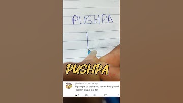 PUSHPA NAME LOGO COMMENT YOUR NAME #youtubeshorts #trendingshorts #viralvideo#viralsong #pushpa(A.M)