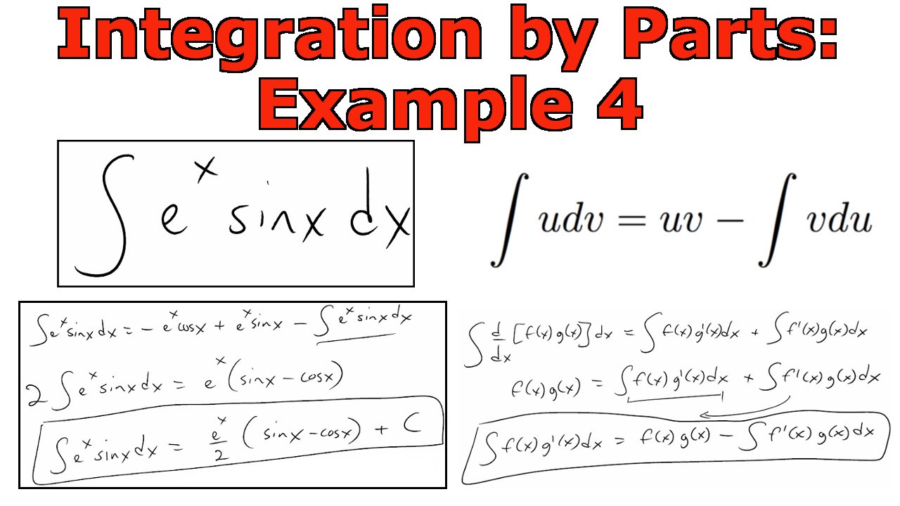 Integration by Parts Example 4 YouTube