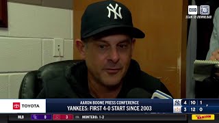 Manager Aaron Boone on the Yankees' sweep over the Astros