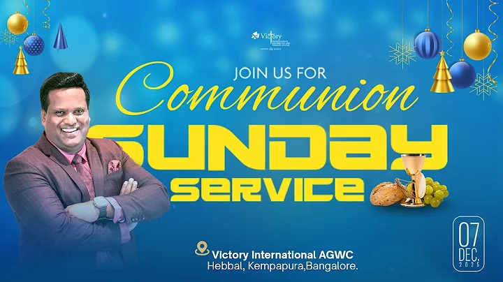 🔴 🅻🅸🆅🅴 7th Dec 2025 | Holy Communion Sunday 1st Service | Rev. Dr. Ravi Mani