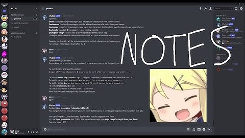 How Notes can Help You in Mudae