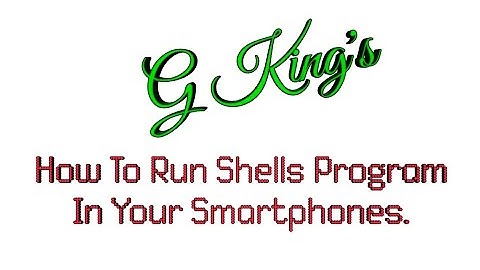 Run shell script on smartphone.