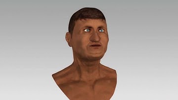 Old man model using Mudbox