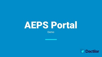 AEPS Portal Latest Demo Slideshow - Dactilar Technologies