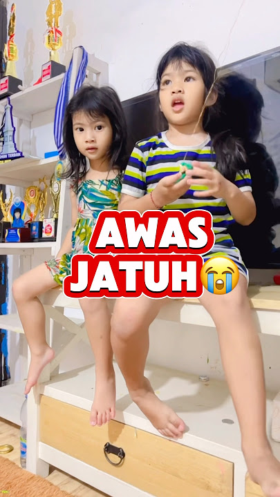 TAKUT DARLEEN DOMINIQUE JATUH MAMI HISTERIS😭!! #viralvideo #trending