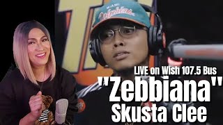 Skusta Clee performs "Zebbiana" LIVE on Wish 107.5 Bus REACTION VIDEO