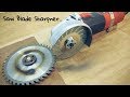 Making Saw Blade Sharpener using a Hand Grinder || Angle Grinder Hack