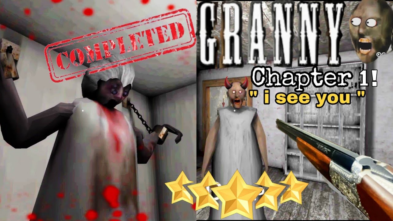 Granny Game Horror Escape Gameplay![FINALLY Granny Chapter 1 Complete ...