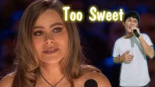 The jury cried hysterically | When they heard the song  Too Sweet with extraordinary vocal