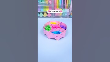 DIY Storage paper box 💖 DIY Paper craft #diy #craft #handmade #art #papercraft