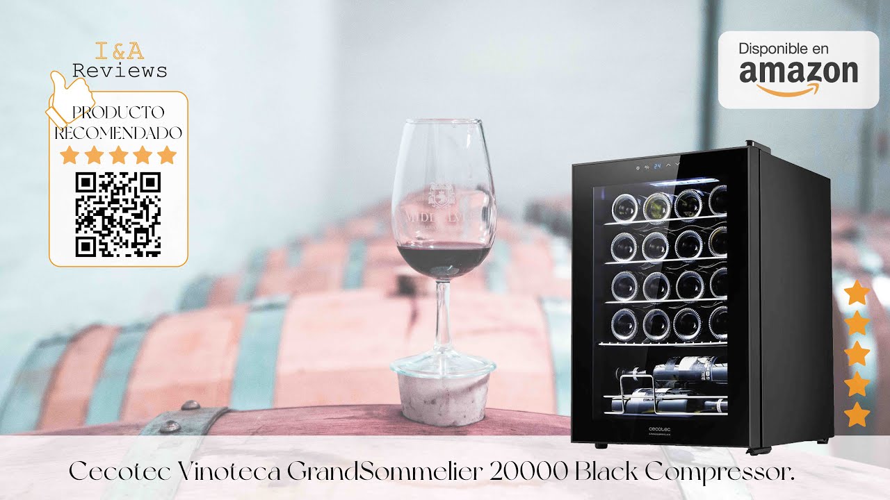Cecotec Vinoteca GrandSommelier 20000 Black Compressor 
