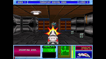 Blake Stone Planet Strike HD - Area 01 Transport Arrival Area - Veteran - All Secrets