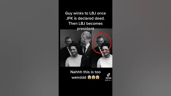 Governor winks at LBJ after JFK is assassinated.