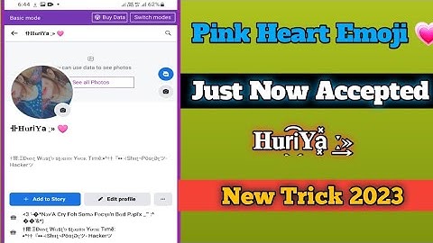 How To Create Pink 💗 Heart Emoji Name Facebook Account 2023 | Crate Blue Heart Emoji Name Facebook