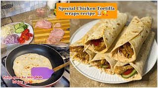 Special Spicy & Juicy Chicken Tortilla Wrap Recipe🥰