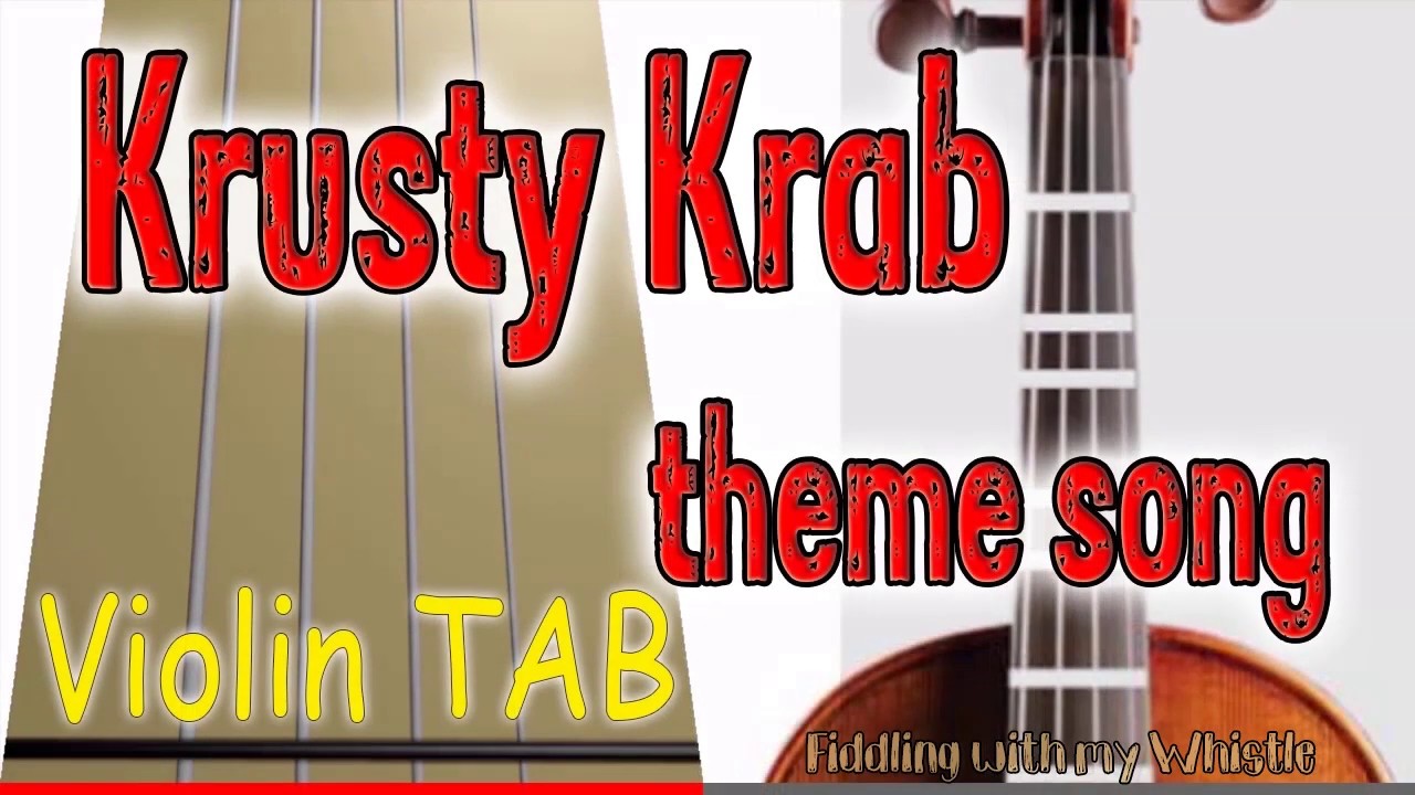 The Rake Hornpipe (SpongeBob) - Krusty Krab - Violin - Play Along Tab Tutorial