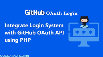 Login with GitHub OAuth API using PHP
