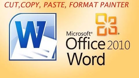 How to use Cut, Copy, Paste, Format Painter,  Clipboard in Ms. Word Easy Way (in Hindi)#CAD TAK