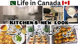 Kitchen's New Look | Cheese n Corn filled Croissants | Don't waste your Efforts | 🇨🇦Vlog#119