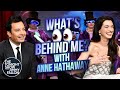 What&#39;s Behind Me? with Anne Hathaway | The Tonight Show Starring Jimmy Fallon