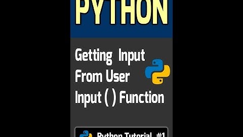 Python User Input | #18 Python Tutorial for Beginners | User input in Python | Command Line Input