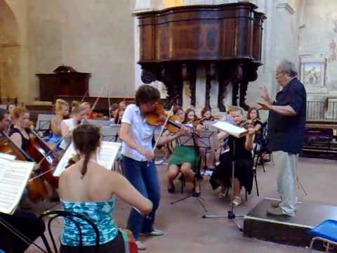 Orkester Norden 2009 / Antje Weithaas - Sibelius rehearsal