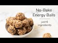 NO-BAKE OATMEAL ENERGY BALLS | just 6 ingredients