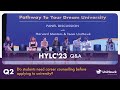 Do students need career counselling before applying to university? HYLC Summer 23 | Panel Discussion