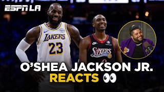 O'Shea Jackson Jr. Reacts to LeBron James Joining the Philadelphia 76ers 😱