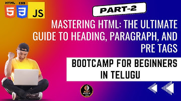 Mastering HTML: The Ultimate Guide to Heading, Paragraph, and Pre Tags!|Telugu|WebDev|Coding|MOT|WEB