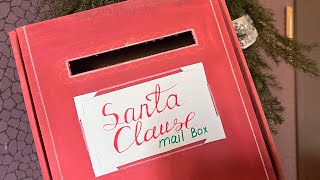 DIY Santa Mail Box and Advent calendar for 31 days! Decirate with me part 2.