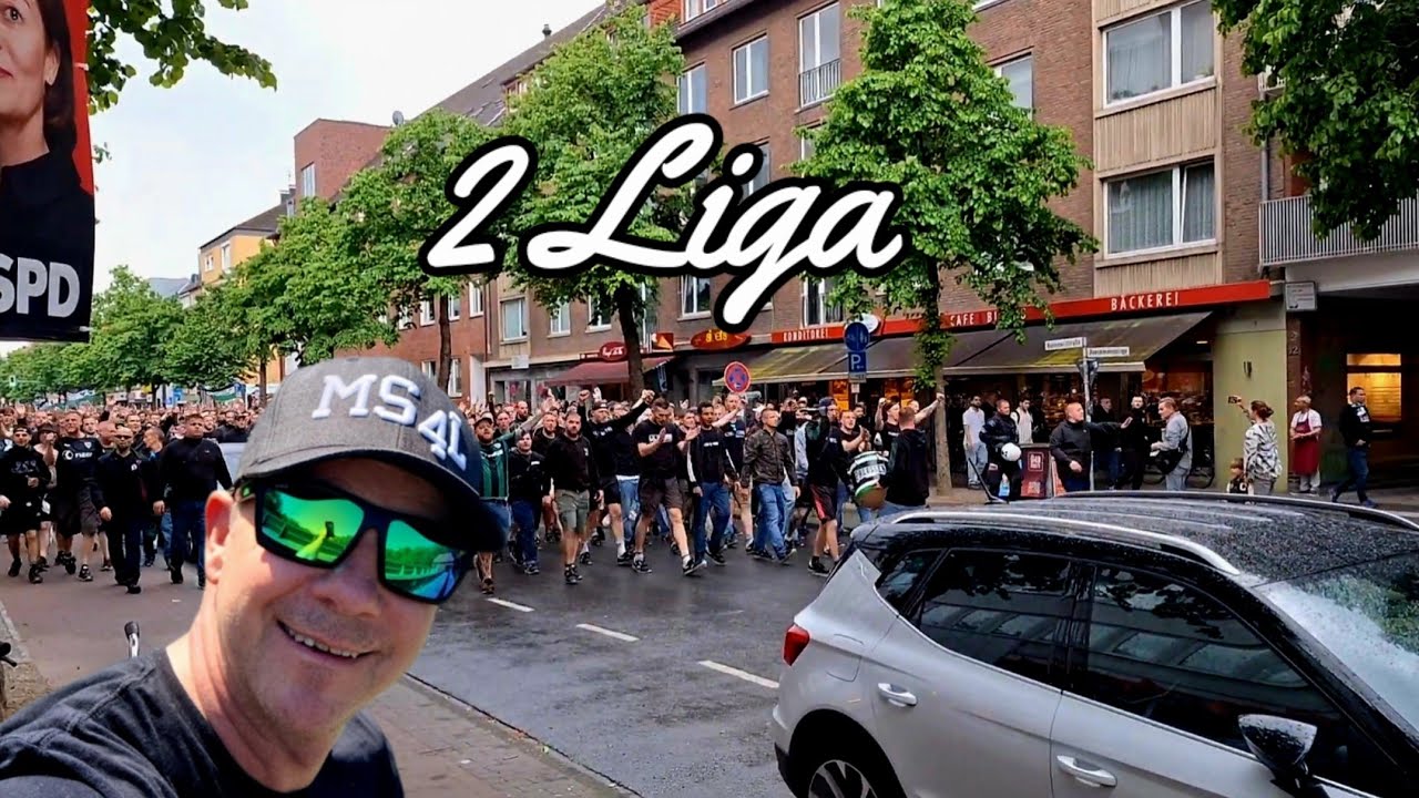 Aufstieg SCP ☆ PREUSSEN MÜMSTER 2 Bundesliga, Fanmarsch zum Ludgerikreisel