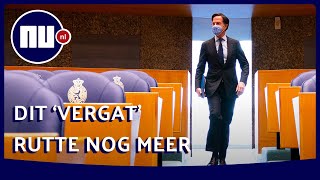Op een rij: hier had Rutte ook geen herinnering aan | NU.nl