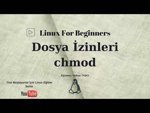 Video: Linux'ta dosya sahipliğini ve iznini nasıl değiştiririm?