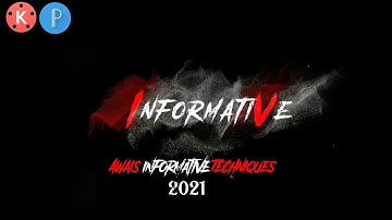 Particles Intro & Text Animation in Kinemaster | Pixel Lab | Tutorial | Awais informative techniques