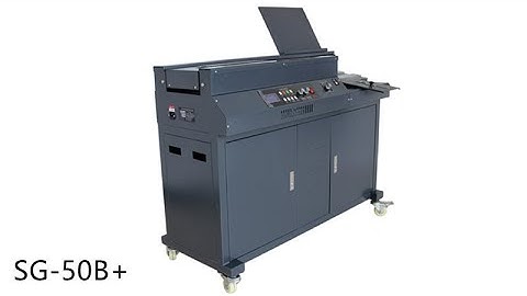 A3 Automatic Glue Binding Machine With Three Glue Roller SG-50B+