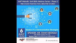 AMP Webtalk on COMMUNICATION STRATEGIES | Soft Skills Webinar Series 2 - Day 3 screenshot 5