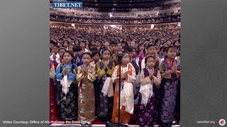 Download Lagu 400 Tibetan children singing verses wishing His Holiness the 14th Dalai Lama to live long MP3
