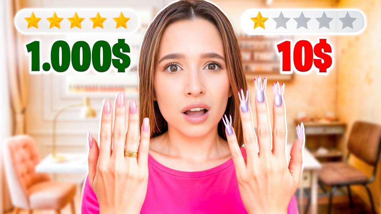 Fui a hacerme las uñas BARATO VS CARO | Laura Mejia
