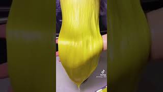 لون صبغ شعر اصفر Color Yellow hair dye💛🍋