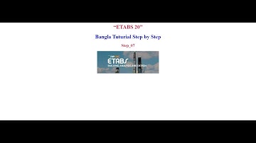 ETABS Step_07 Base reaction due to Earthquake loads