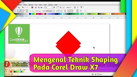 MENGENAL FUNGSI SHAPING TOOLS. BELAJAR COREL DRAW X7 PEMULA