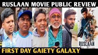 Ruslaan Movie Public Review | First Day | Aayush Sharma | Jagapathi Babu | Gaiety Galaxy Mumbai