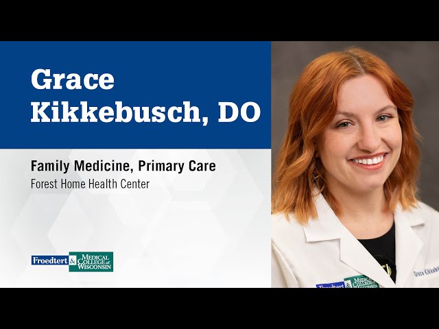 Watch Grace Kikkebusch, family medicine physician on YouTube.