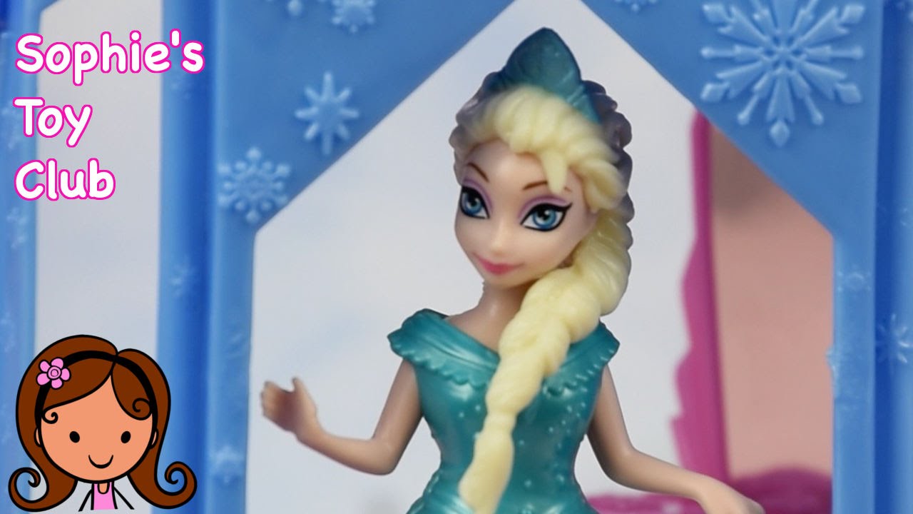 Elsa Magiclip Doll & Frozen Castle | Toy Unbox, Review & Play