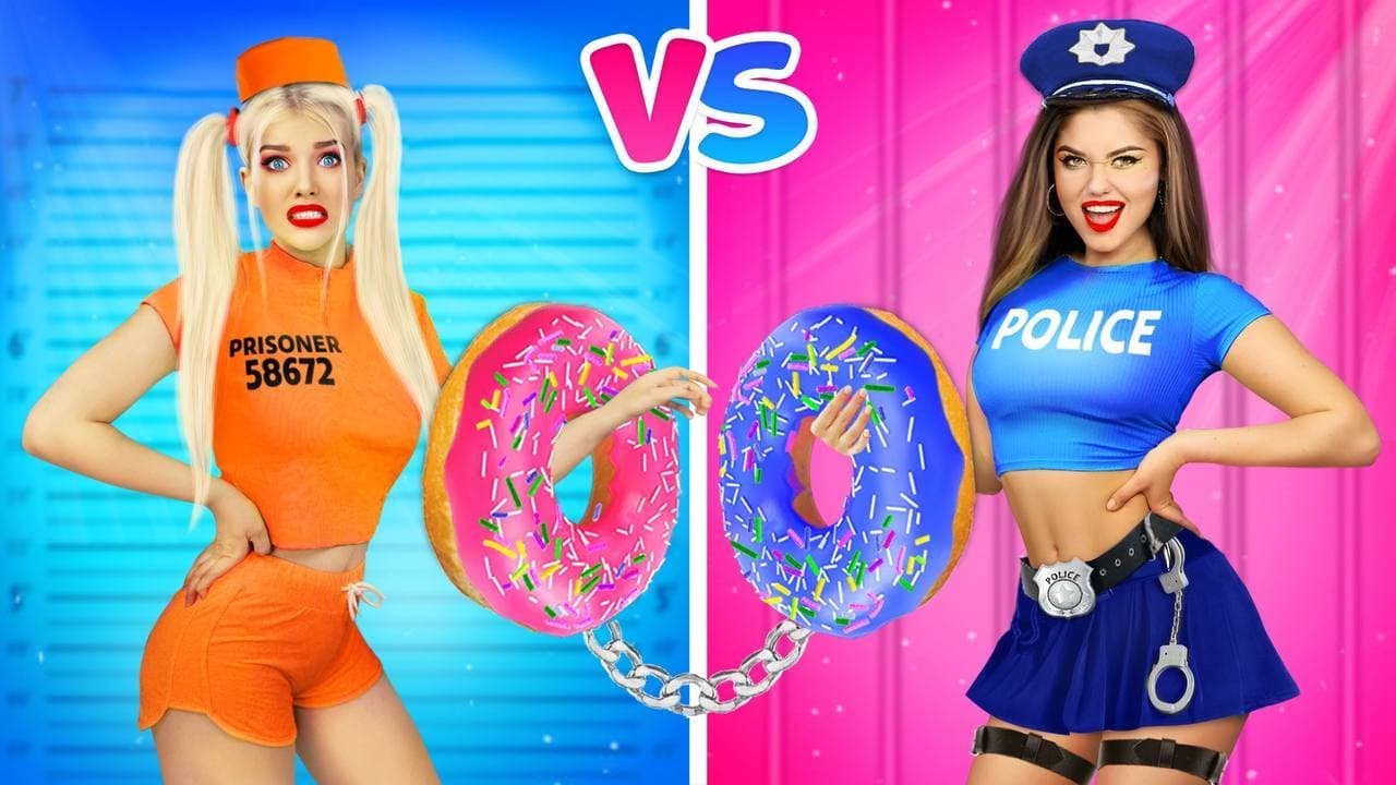 If My Mom Was a Cop! | Funny Police Situations and Girls Challenge with Food by RATATA