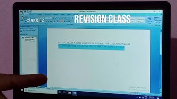 Editing in Ms word class 4 ch 4